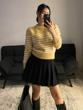 knit pleats skirt
